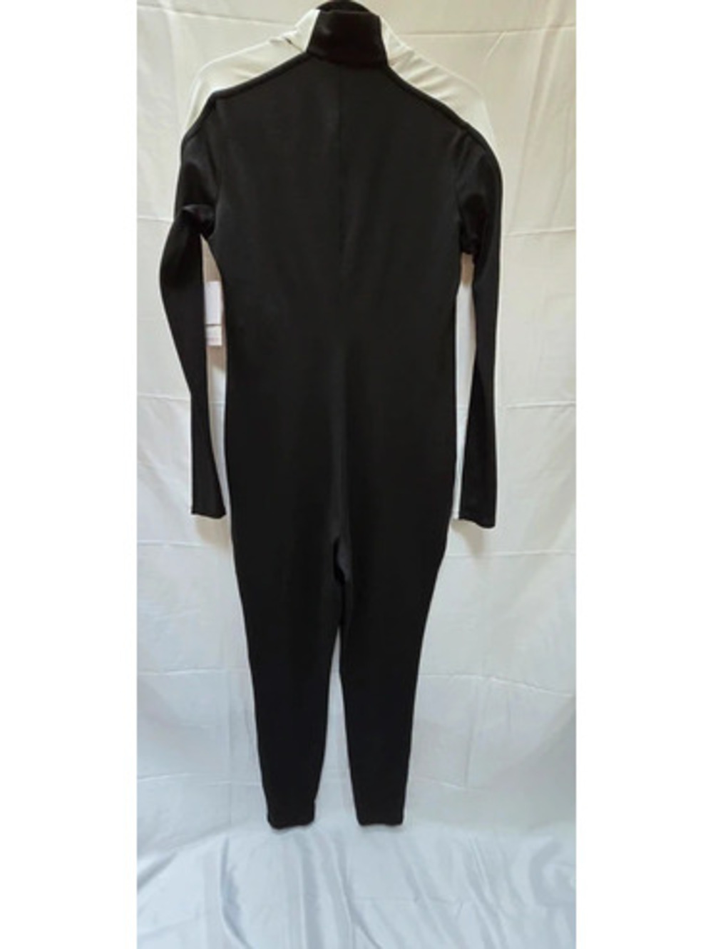 Shoedazzle Black & White Zip Front Jumpsuit - Picture 7 of 7